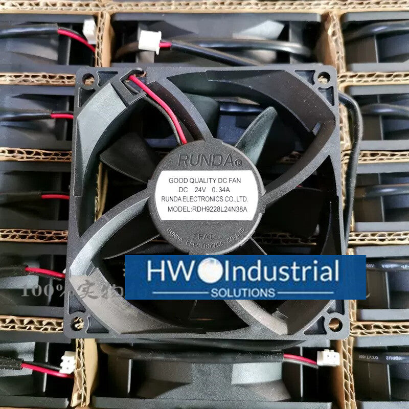 RUNDA 24V 0.34A RDH9228L24N38A 9cm High Air Volume Inverter Welding Machine Fan