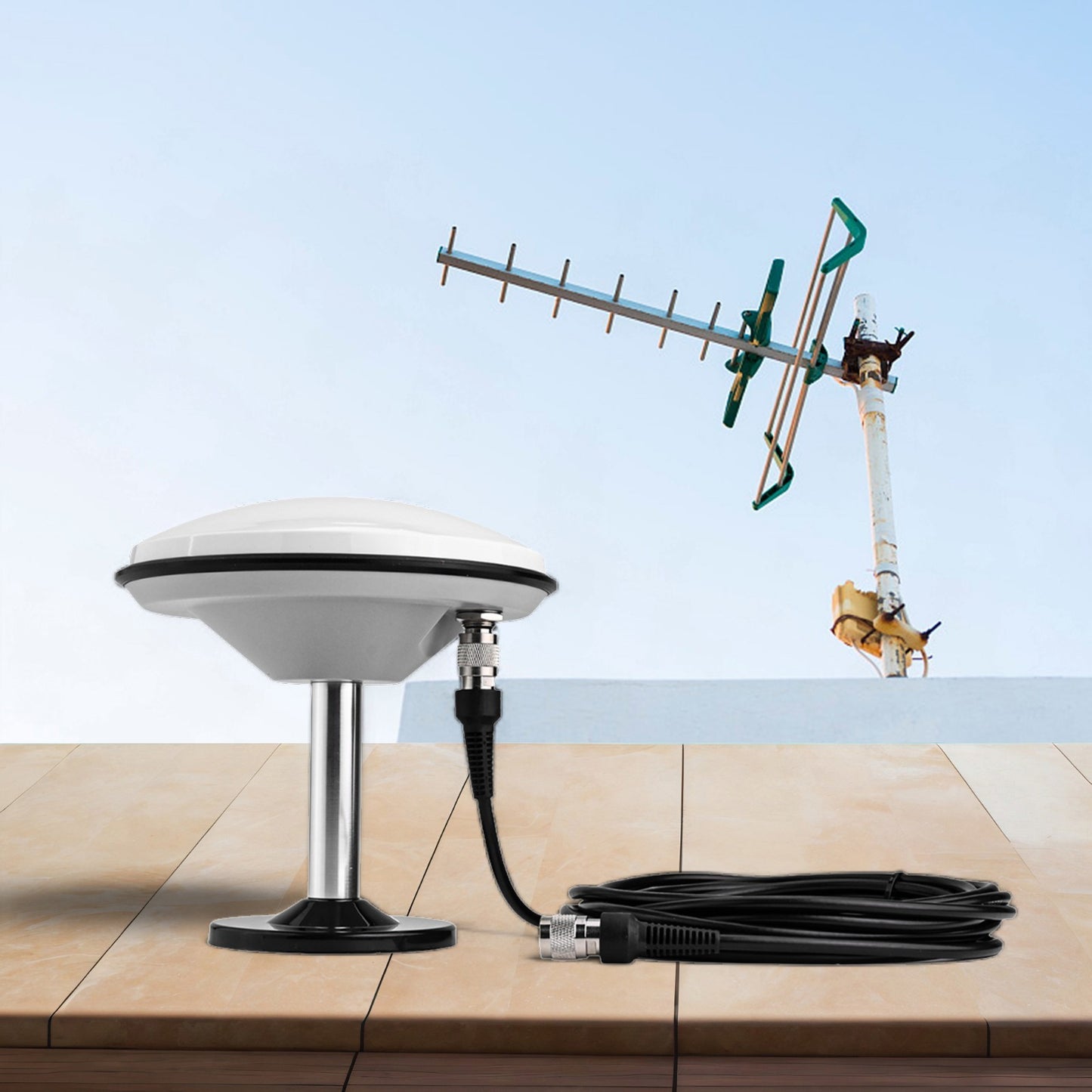 STARF 107+M90SD Magnetic Base GPS Antenna Kit for Precision Applications