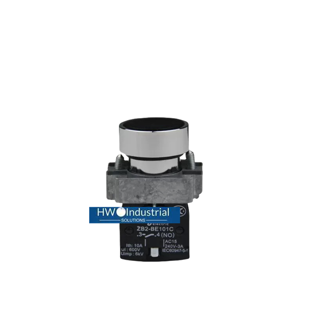 2/Piece  Flat Head Self Reset Button Switch XB2BA21C XB2-BA21C Black 1NO