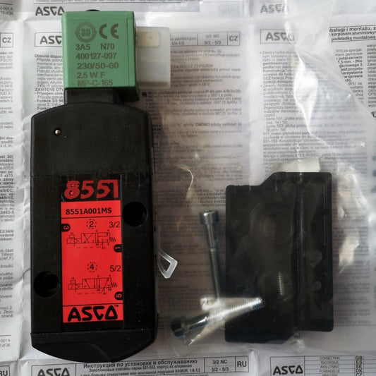 1PC  ASCO solenoid valve SC8551A001MS 220V Free Shipping