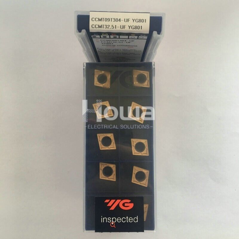 10pcs/Box YG CCMT09T304-UF YG801 CCMT32.51-UF Carbide Inserts CNC Turning Blade