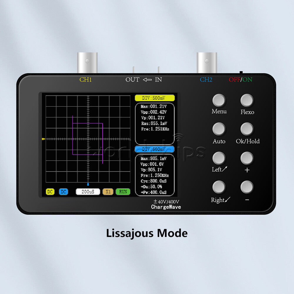 Digital Oscilloscope 10MHz Bandwidth Dual Channel Oscilloscope Signal Generator