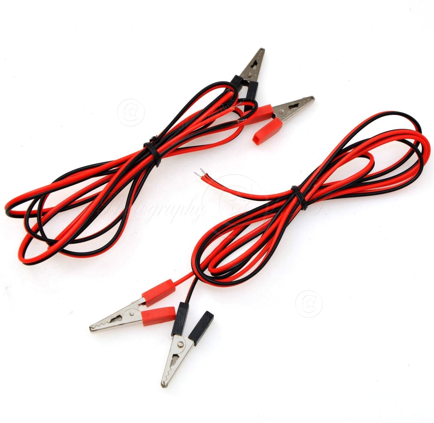 2 Pair Alligator Clip For Electronic Onboard Testing DIY Quick Connect 1.5m Cord