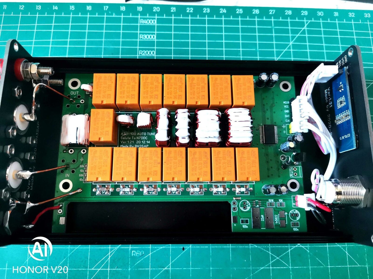 Assembled V3.1 ATU-100 1.8-50MHz ATU-100mini Automatic Antenna Tuner by N7DDC