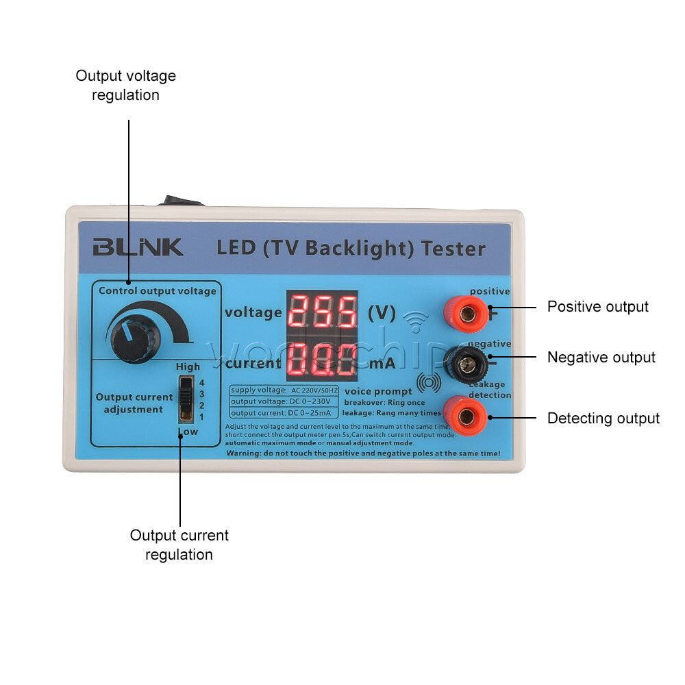 Adjustable LED Tester LED TV Brightness Backlight Lamp Tester Bead Repair Tools