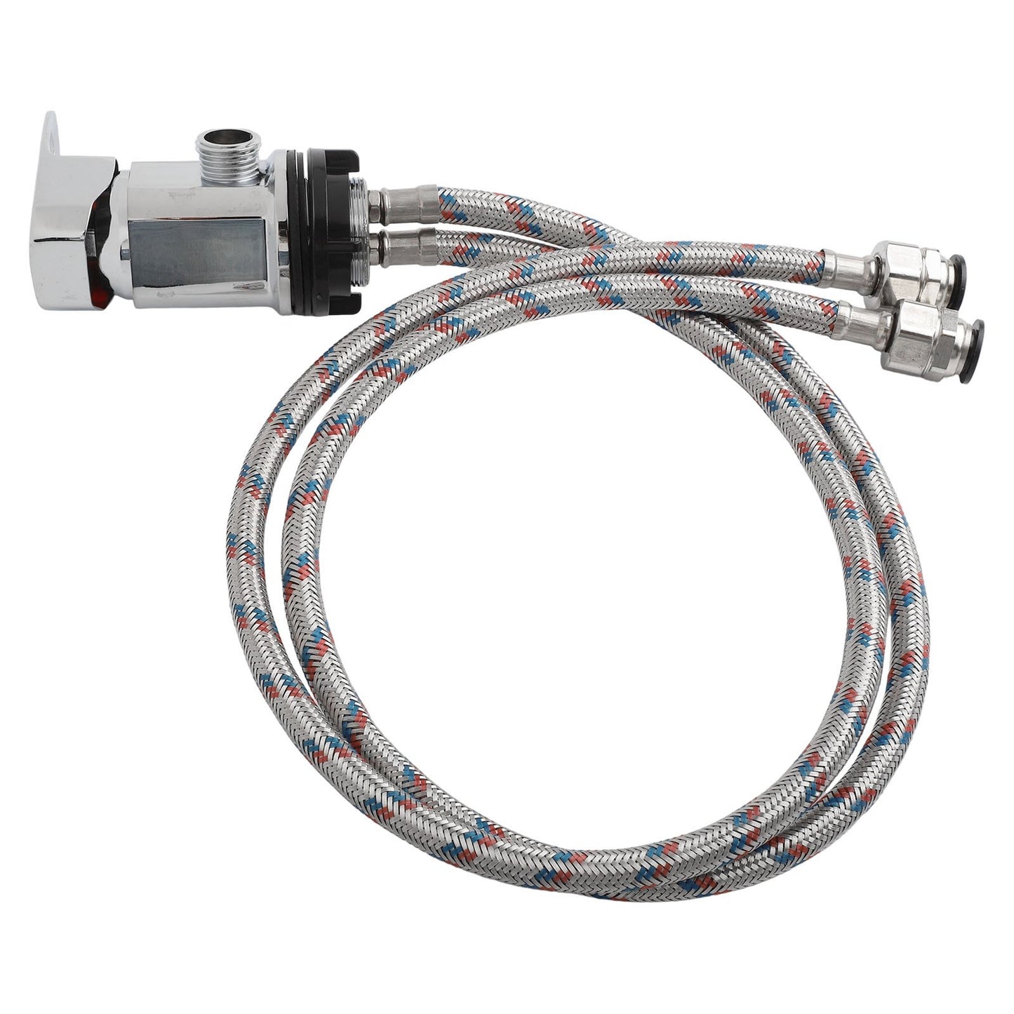 Shower Mixer Tap with 800mm Stainless Steel Tails for Motorhomes and Campervans