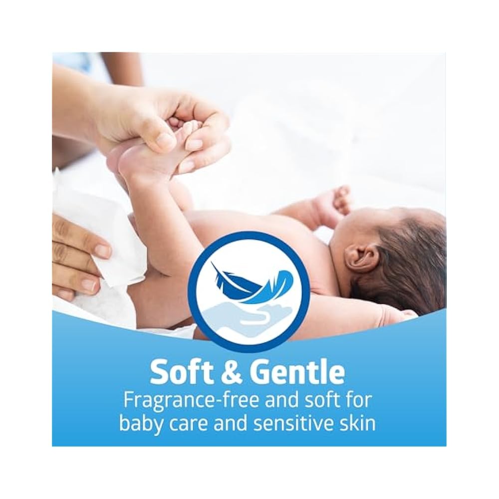 Ultrasoft Dry Baby Wipes, 500 Count, 10x12 Inch, for Sensitive Skin