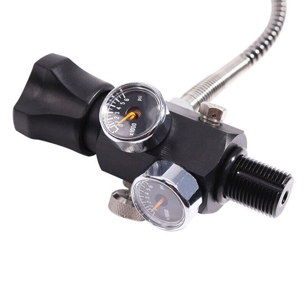 Pumps Adapter 1 PC 6 Mm 6000psi 7/8 - 14 UNF Charging Valve Dual Gauge