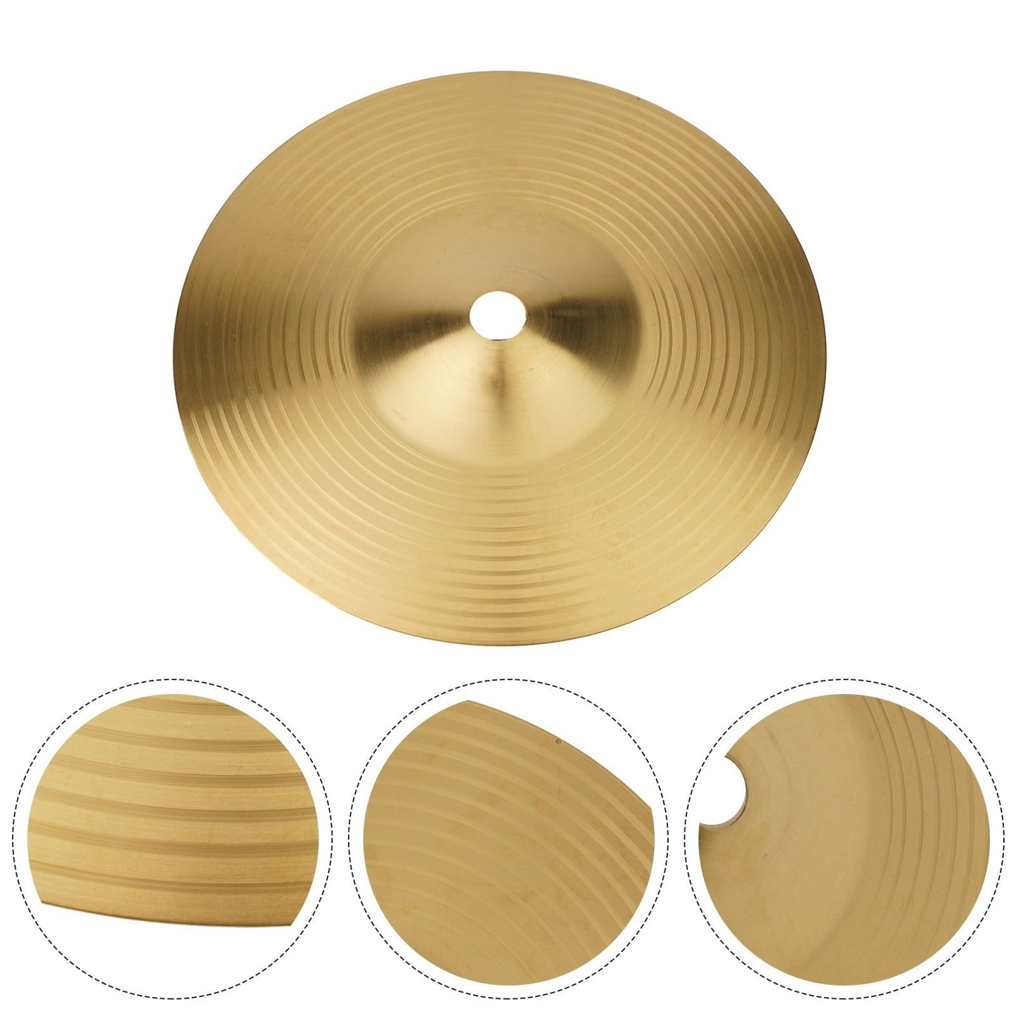 Impressive Drum Brass Cymbals with Vibrant Tone (6 8 10 12 14 16 Inch)