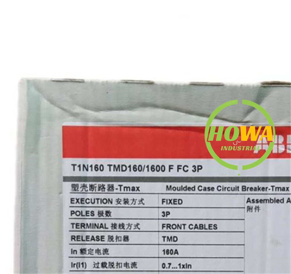 1PC  ABB Tmax 3P 160A Molded Case Circuit Breaker T1N160 TMD160/1600 F FC 3P