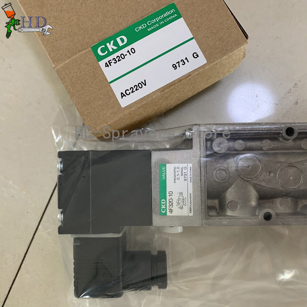 1PCS   For CKD 4F320-10 AC220V lenoid valve In Box freight free