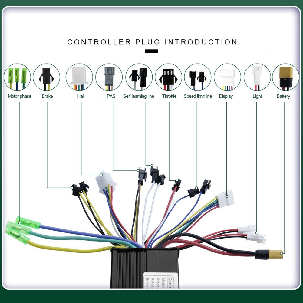 Brushless Motor Controller Kit with LCD and Throttle for Electric Bicycles