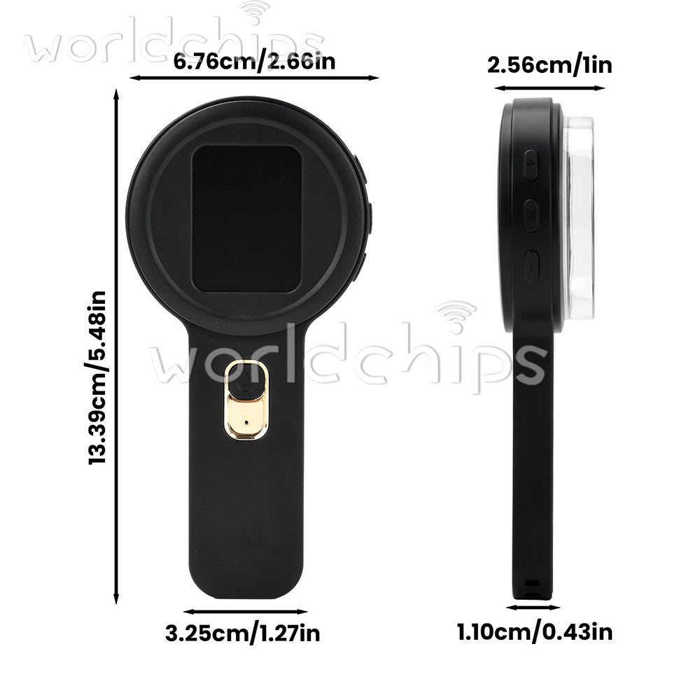 Handheld Magnifier Glass 20X Magnifying Jeweler Loupe Type C Digital Microscope