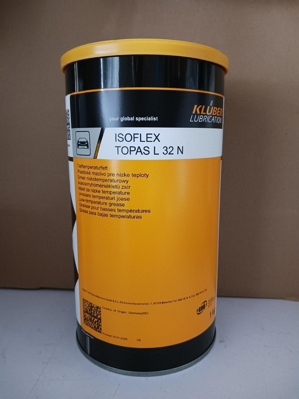KLUBER Lubrication ISOFLEX TOPAS L 32 N Grease 1Kg (2.2 LB)  free shipping
