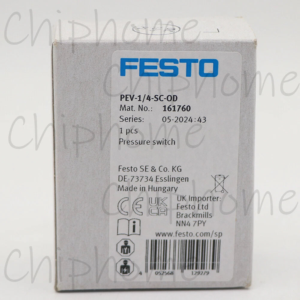 1PCS  Festo Pneumatic PEV-1/4-SC-OD 161760 Pressure Switch PEV-1/4-SC-0D #P