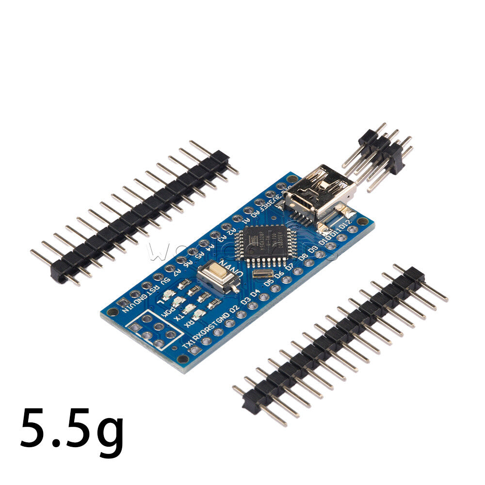 10PCS Nano V3.0 Mini USB ATmega328P-AU DC 5V 16MHz CH340G Driver For Arduino