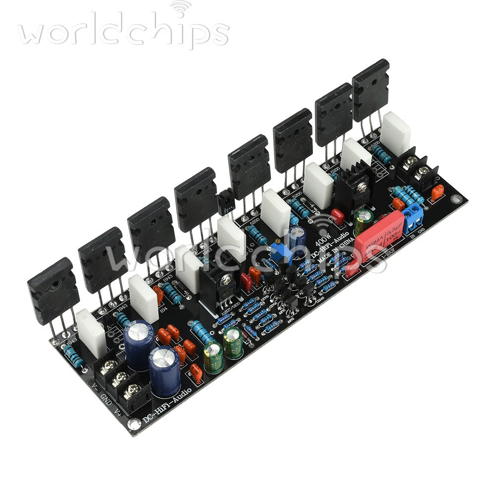 DC20-90V 400W Upgraded Single Channel Audio Power Amplifier 1943+5200 High Power