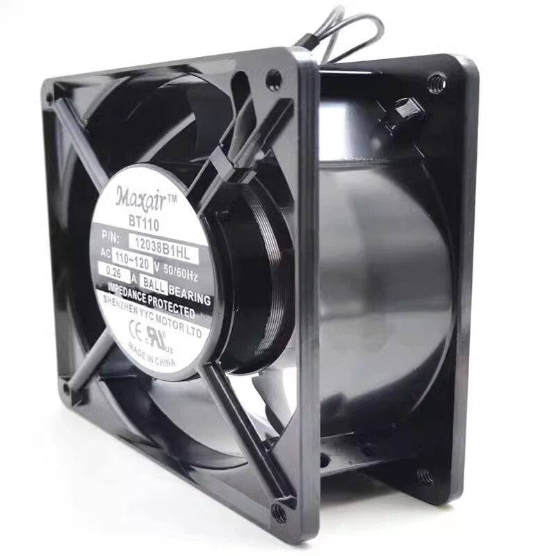 MAXAIR BT110 12038B1HL AC110V-120V 0.26A 12038 12CM Cooling Fan