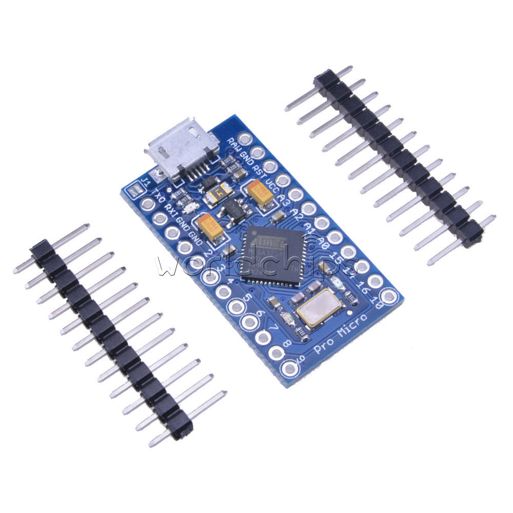 2Pcs Leonardo Pro Micro ATmega32U4 3.3V 8MHz Replace ATmega328 Arduino Pro Mini