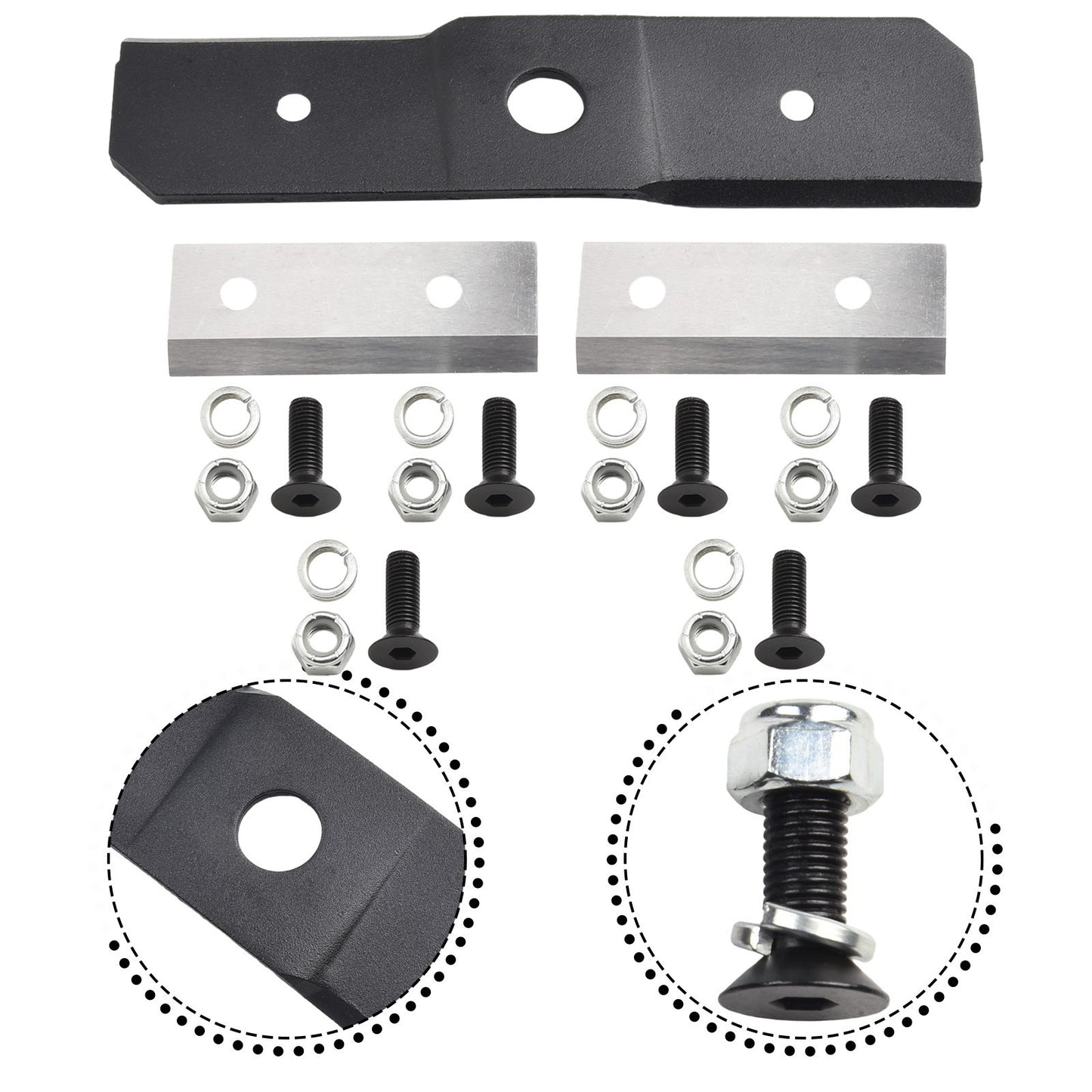2PCs Chipper Blades 1PC Shredder Blade 2- 742-0544 742-04050 Garden Tools