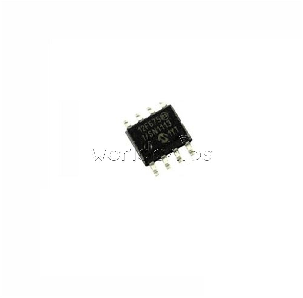 10PCS Lot MICROCHIP MCU CMOS FLASH-BASE IC PIC12F675-I/P PIC12F675 DIP8