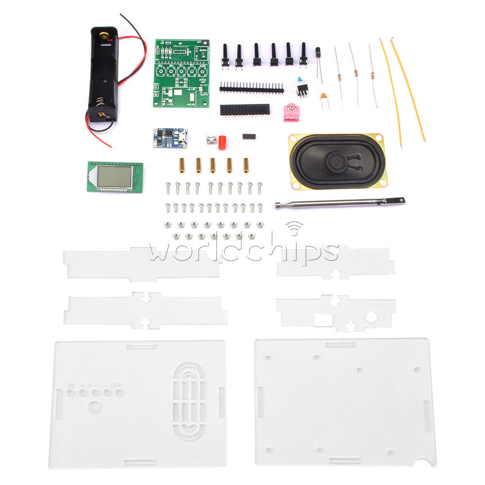 Fm Digital Radio Kit Diy Fm Radio Kit with Power Amplifier with Shell Speaker