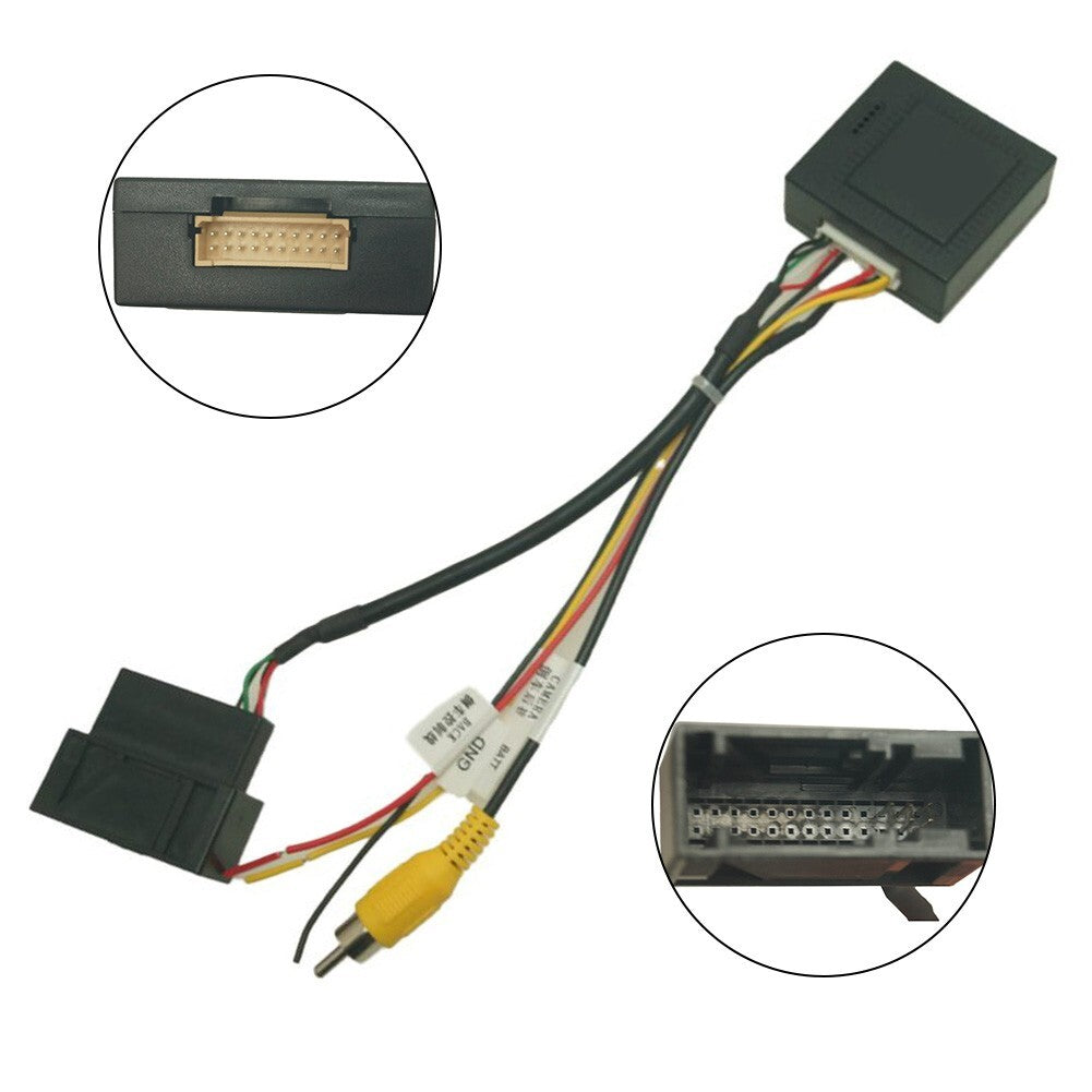 26 PIN RGB to CVBS AV Signal Converter Adapter For Rearview Camera For Passat