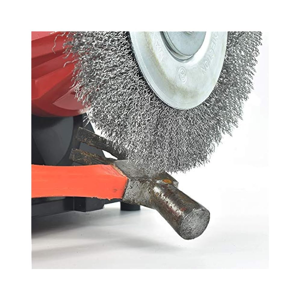 6" Wire Wheel Brush for Bench Grinder, Coarse Steel, for Rust Removal