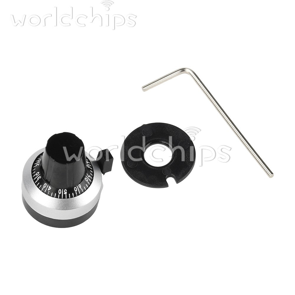 10pcs WXD3 Precision Multi-turn Potentiometer 100Ω~100KΩ Potentiometer Knob 4MM