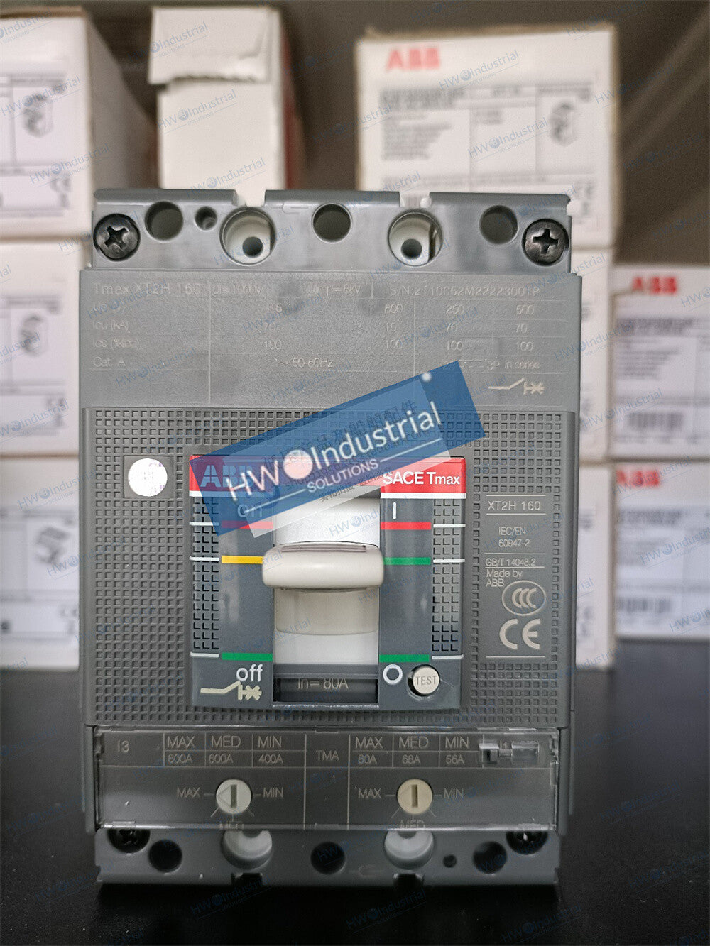 1/Piece XT2H160 TMA80/800 FF 3P 80A ABB Tmax Molded Case Circuit Breaker
