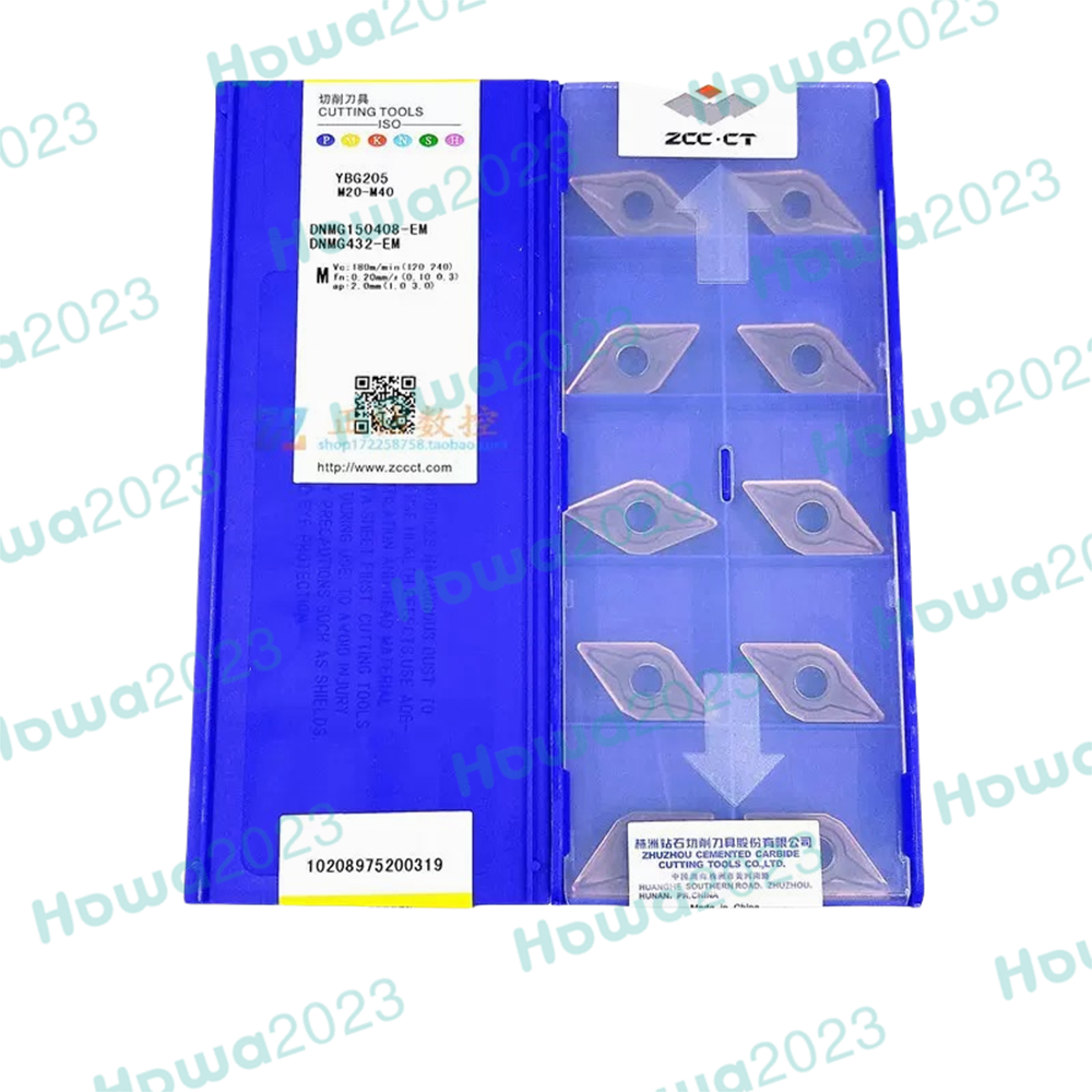 10pcs/Box DNMG150408-EM YBG205 DNMG432-EM CNC Turning Blade Carbide Insert