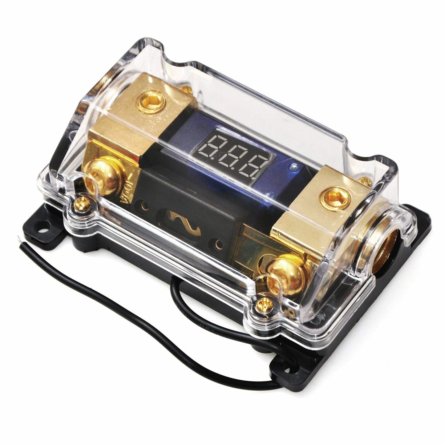 Auto Car Audio Overload Protector LED Voltage Display ANL Dist Block Fuse Holder