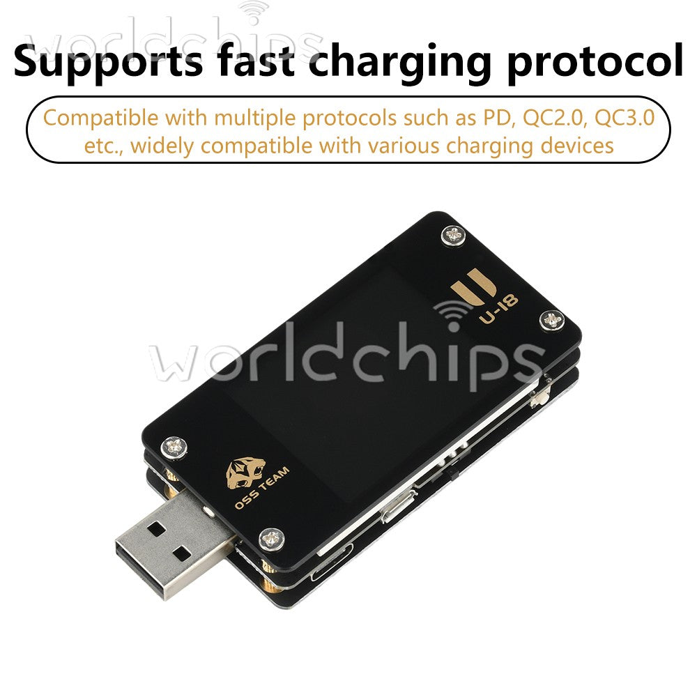 DC 4-25V 6.5A Digital Voltage Current Meter Power Tester USB Charge Detector