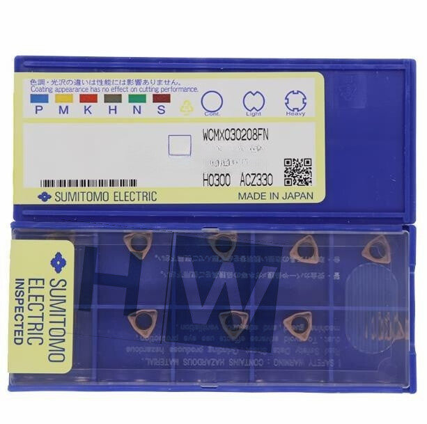 Box/10Pcs U Drilling Milling Blade WCMX030208FN ACZ330 CNC Blade
