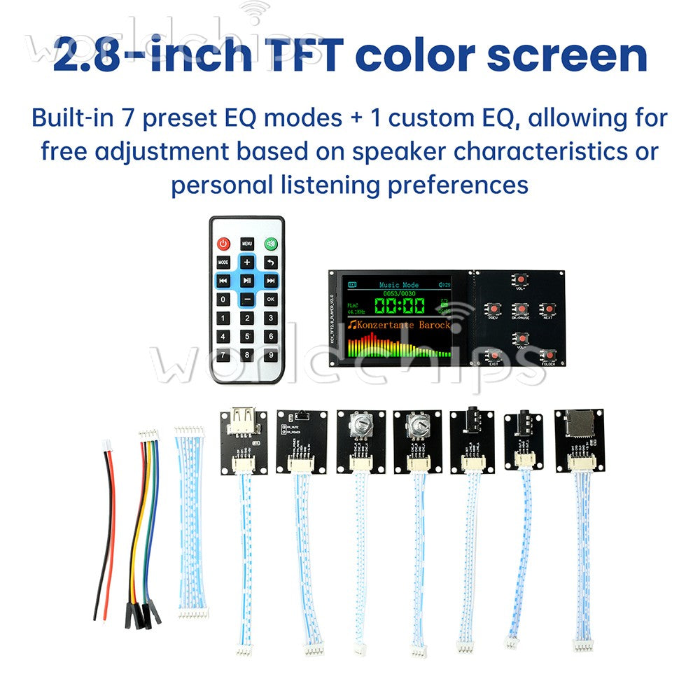 TFT Color Screen 2.8 inch Lossless Audio Decoder Digital Audio Playback Module