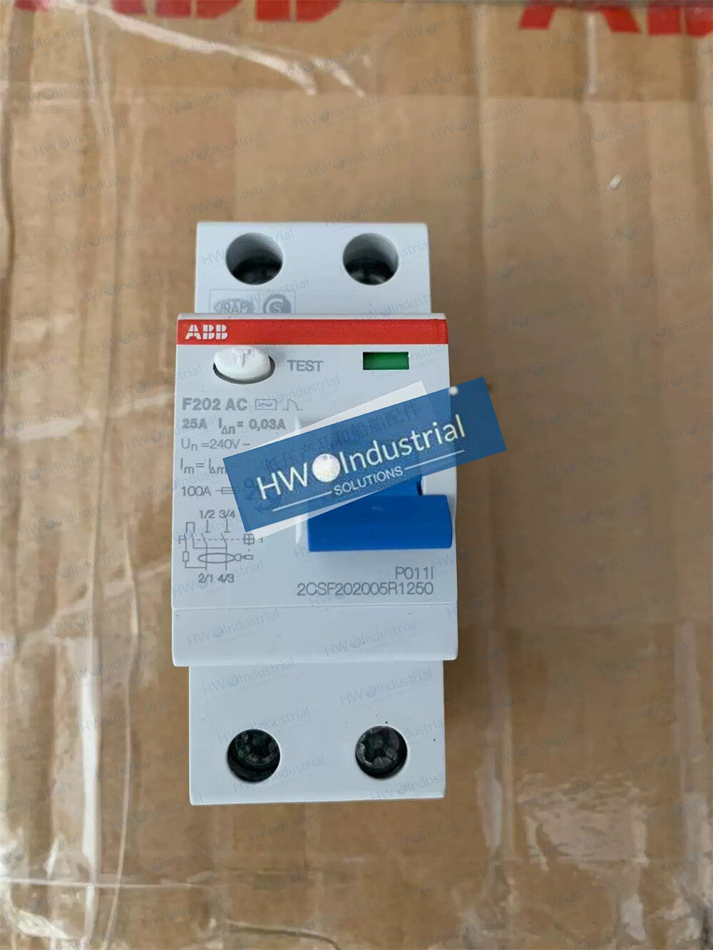 1/Piece F202 AC-25/0.03 2P 25A ABB Electromagnetic Leakage protector Device