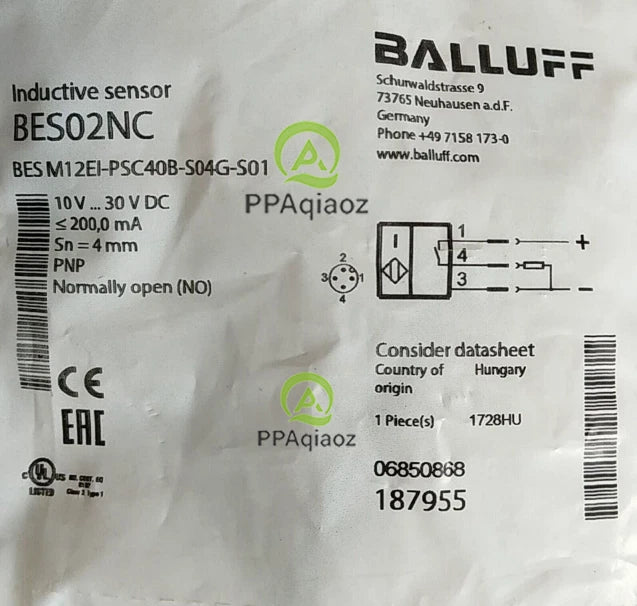 1Pcs  BALLUFF BES M12EI-PSC40B-S04G-S01（BES02NC）sensor Fast delivery