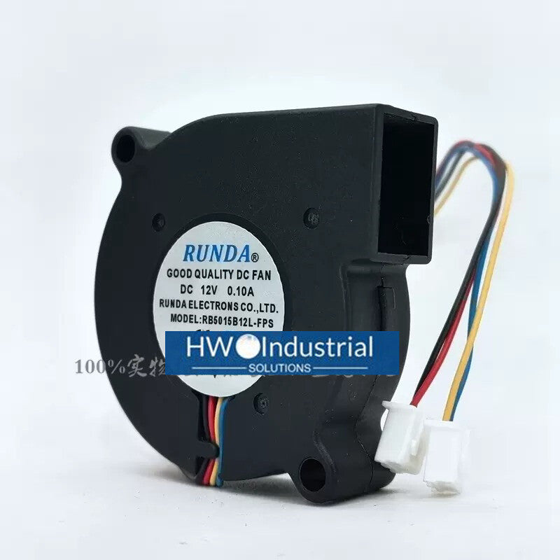 RUNDA RB5015B12L-FPS 12V 0.10A 4-wire PWM Speed Regulation Stage Lighting Fan