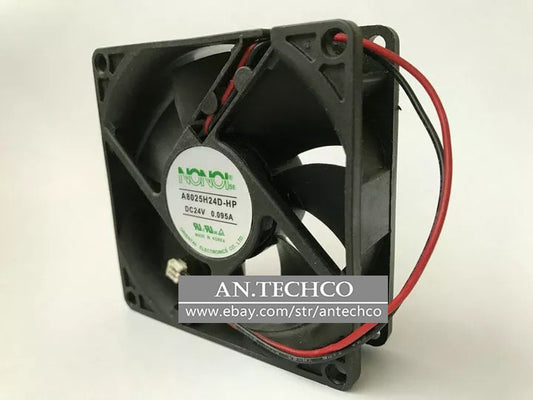 1pcs NONOIse inverter cooling fan A8025H24D-HP DC24V 0.095A 8CM fan 2pin