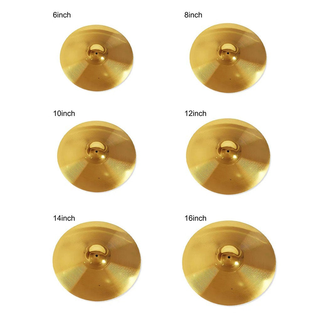 Impressive Drum Brass Cymbals with Vibrant Tone (6 8 10 12 14 16 Inch)