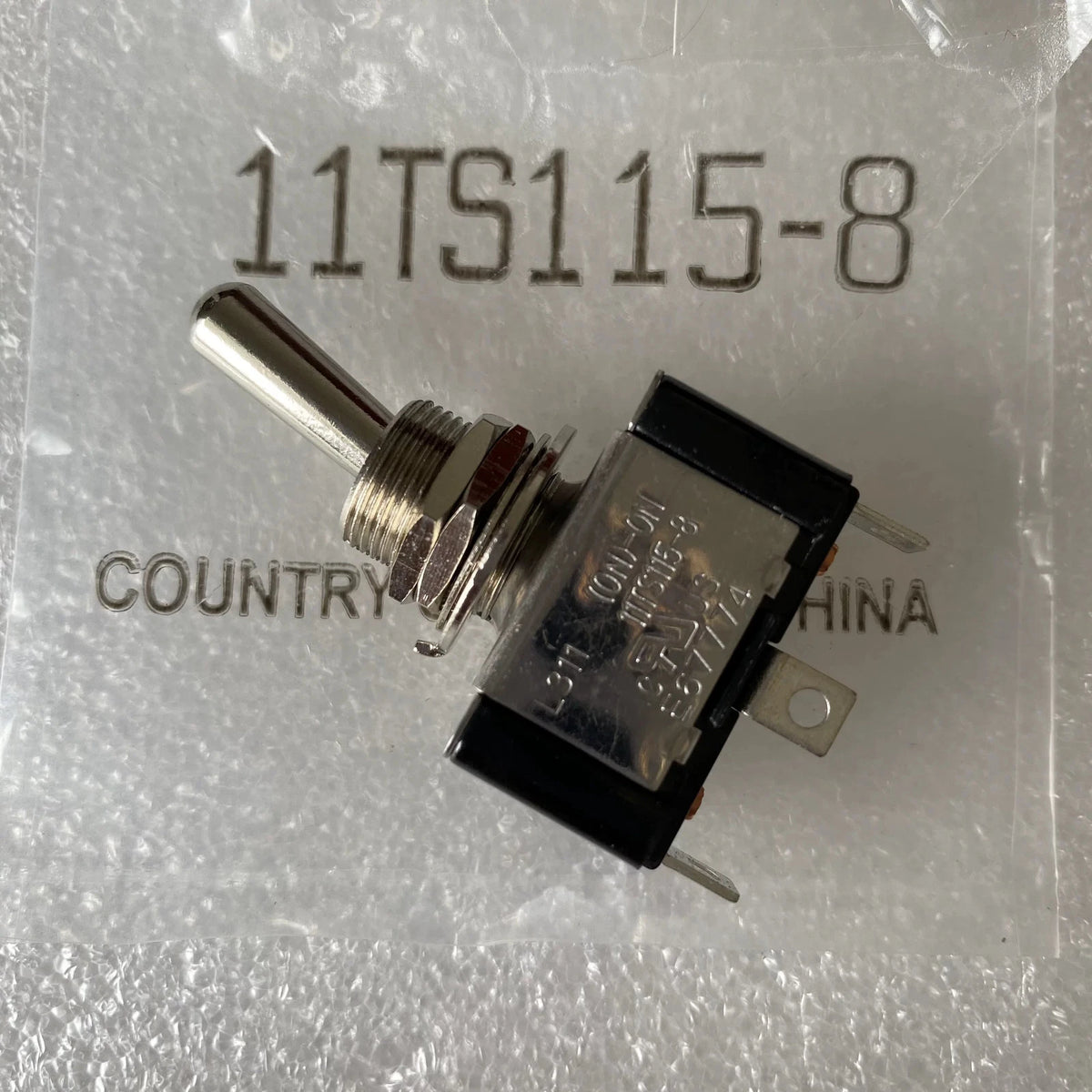 1PCS 11TS115-8 3-pin 2-speed self popping toggle reset rocker arm power switch