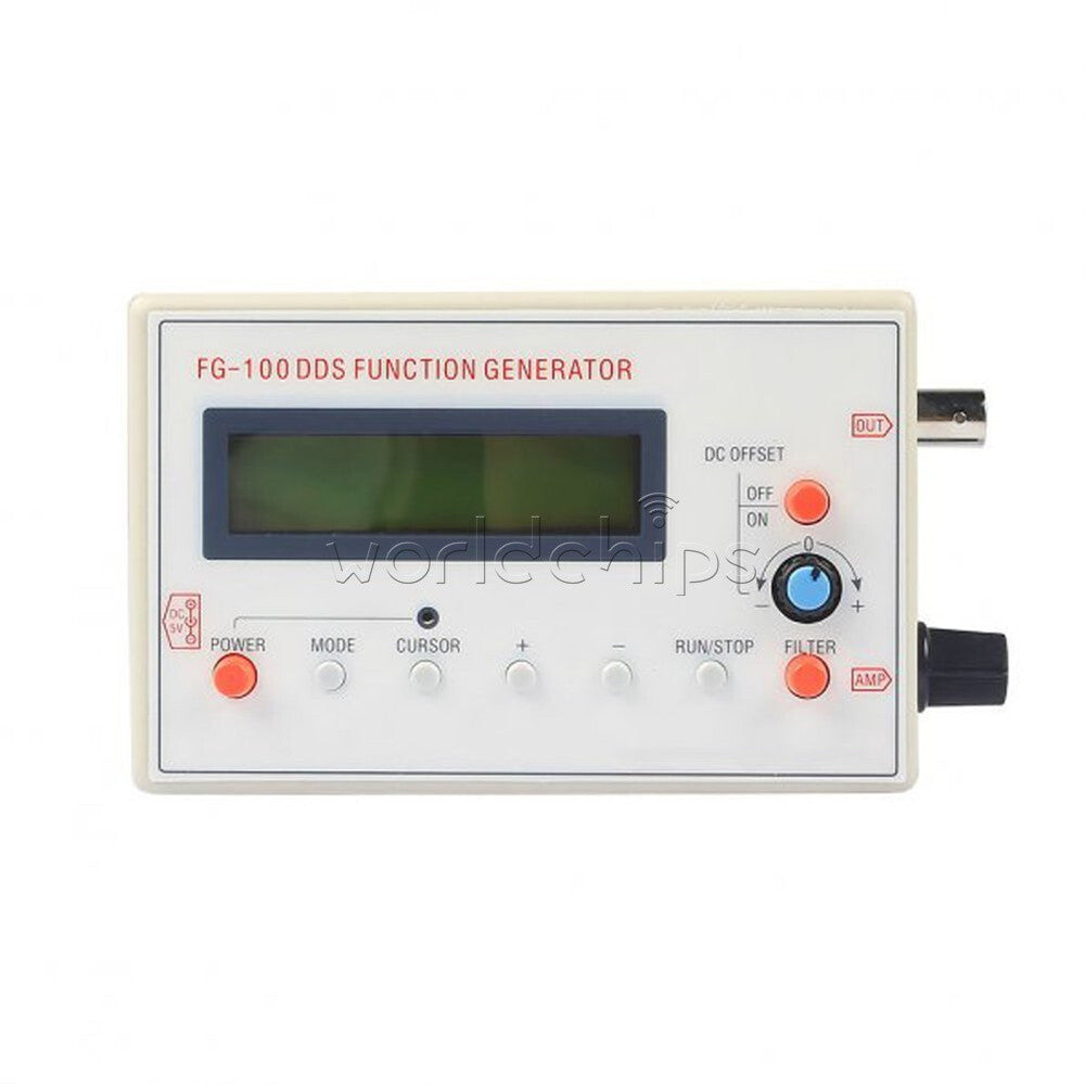 1-10x DDS Function Signal Generator Module 1HZ-500KHz Sine + Square Wave FG-100