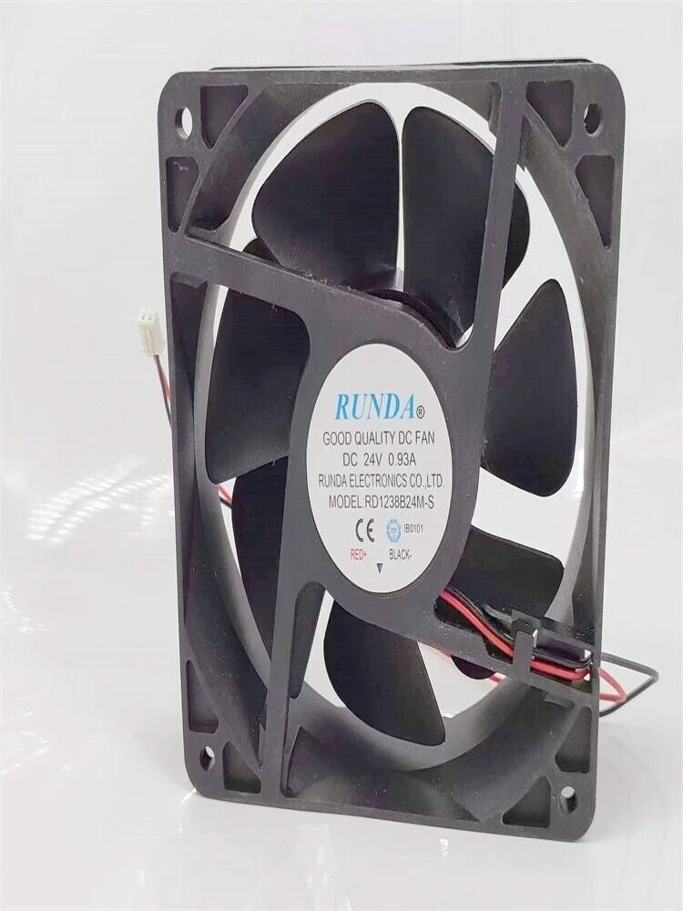 RUNDA RD1238B24M-S DC24V 0.93A 12038 12CM 2-Wire Cooling Fan