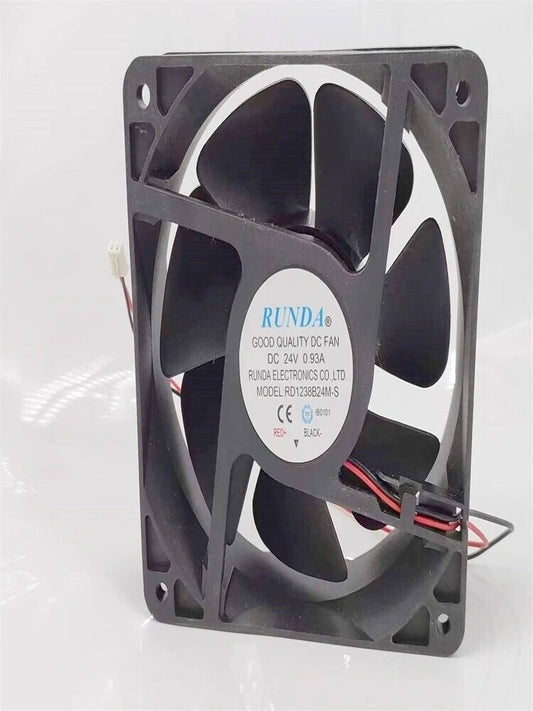 RUNDA RD1238B24M-S DC24V 0.93A 12038 12CM 2-Wire Cooling Fan