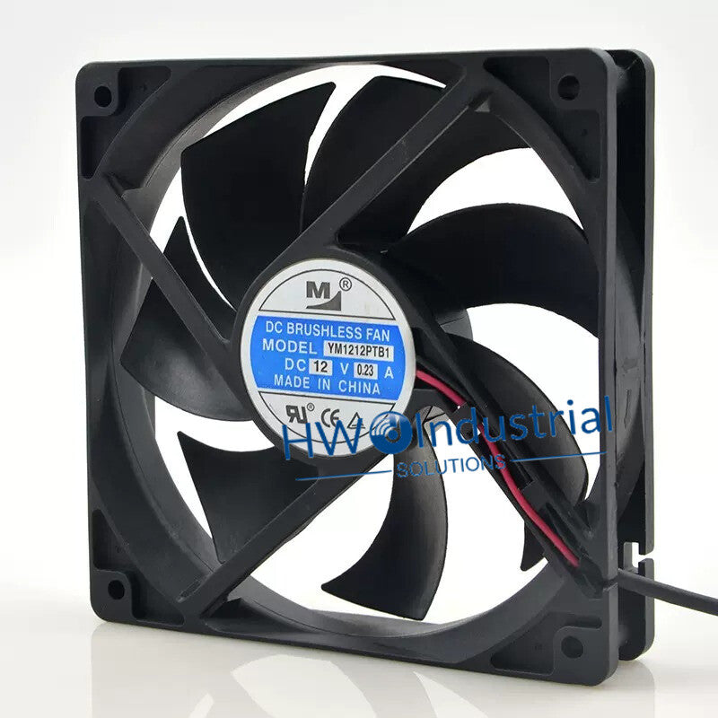 YM1212PTB1 12025 12V 0.23A 12CM Double Ball Bearing Cooling Fan