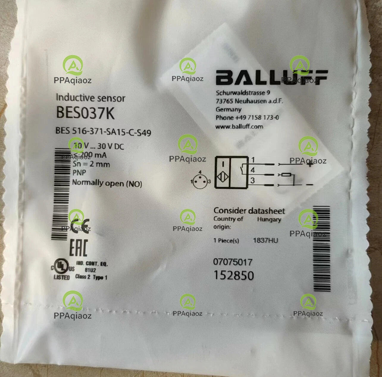 1Pcs   BALLUFF BES 516-371-SA15-C-S49（BES037K） sensor Free transport