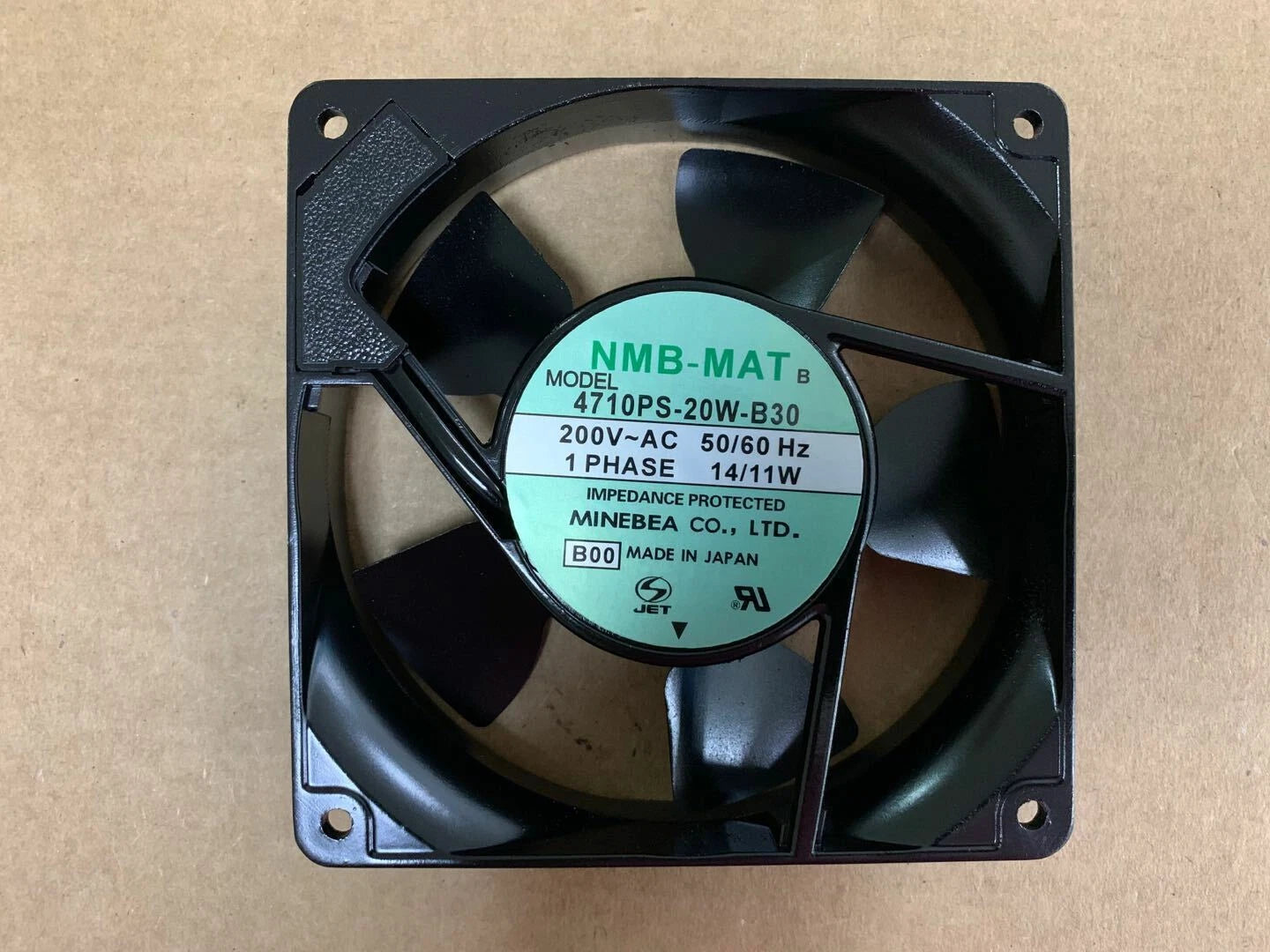Cooling Fan 4710PS-20W-B30 for NMB-BAT 200V 14/11W 120*120*25mm 2700 rpm 1pc