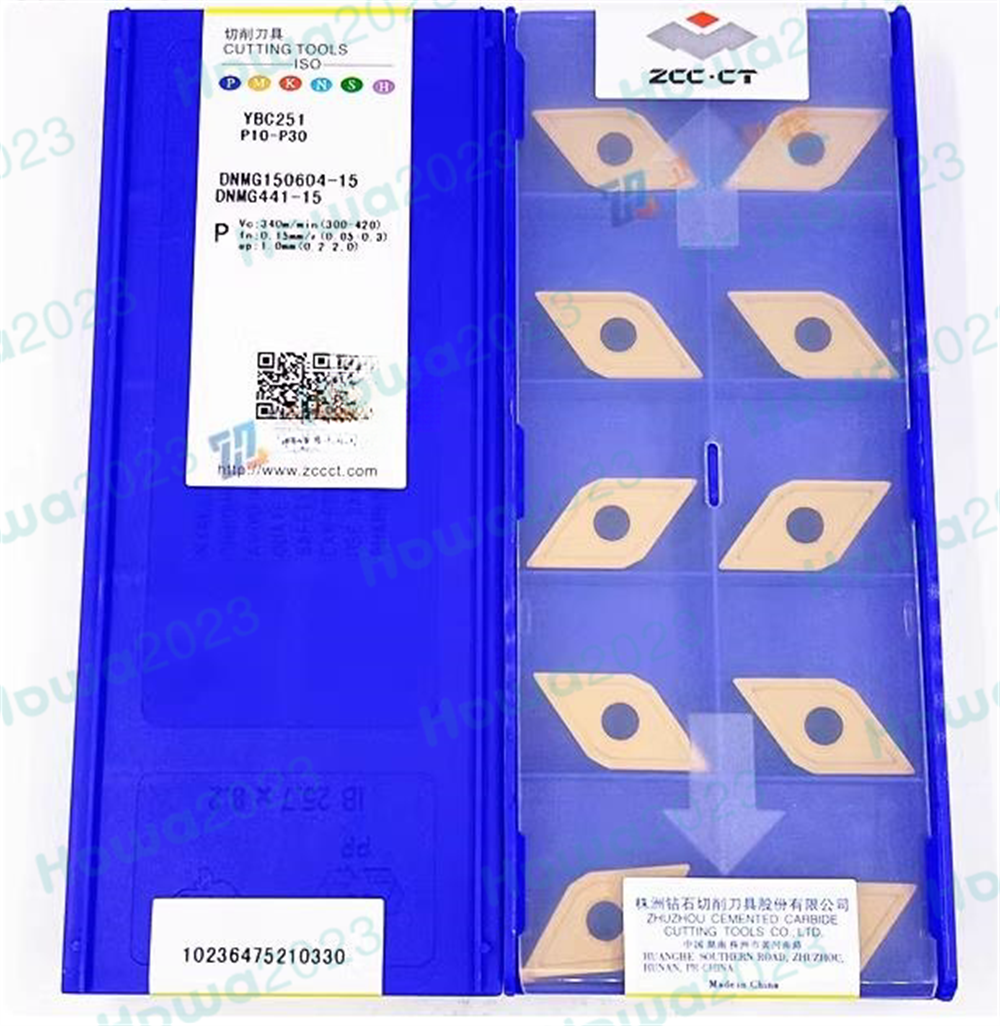10Pcs/Box DNMG150604-15 YBC251 DNMG441-15 CNC Turning Blade Carbide Insert
