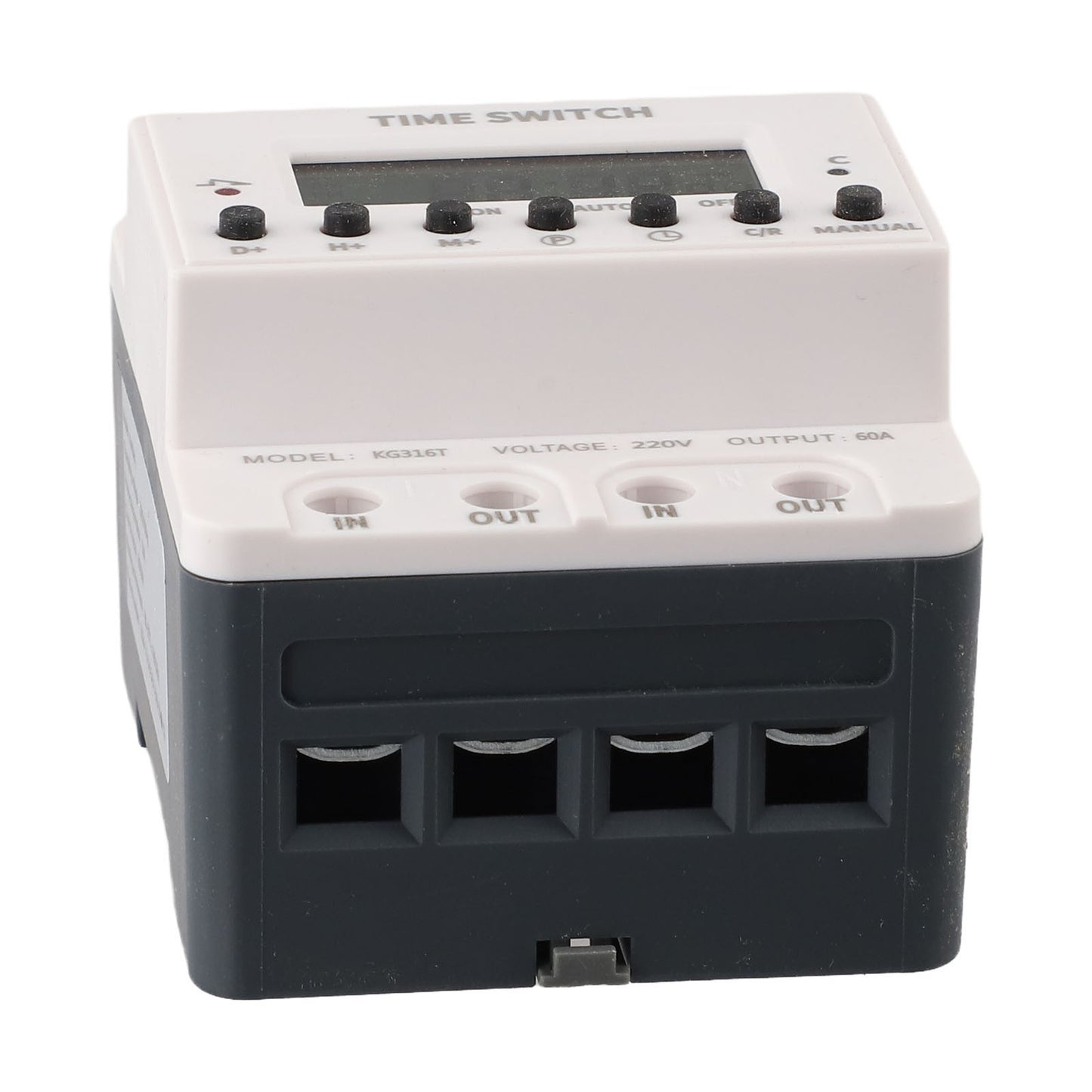 Digital Timer Switch Relay KG316T AC220V 60A-100A Electronic Programmable Timer