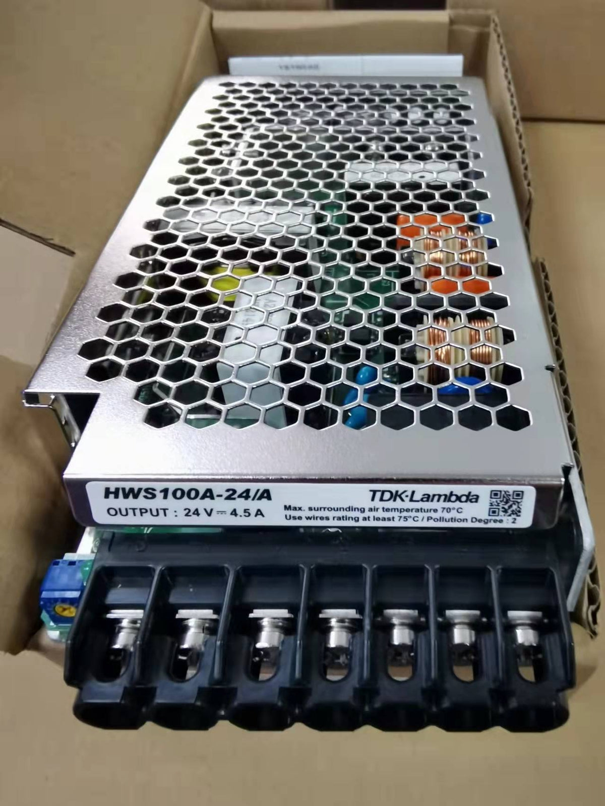 1pc TDK-LAMBDA HWS100A-24/A 100W  24V Switching Power Supply